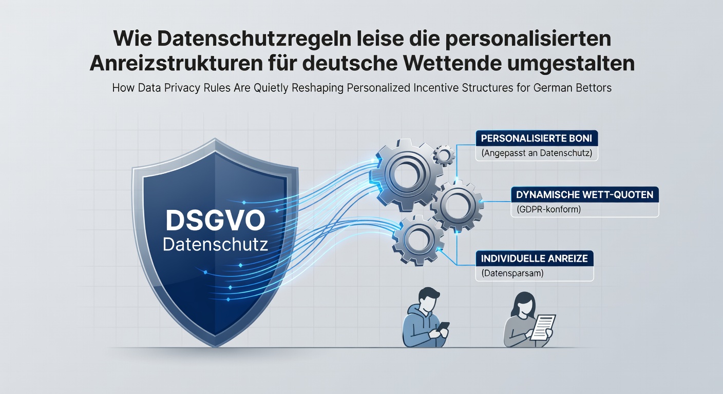 Illustration veränderter Bonusangebote und Datenschutzanforderungen für Wettkunden
