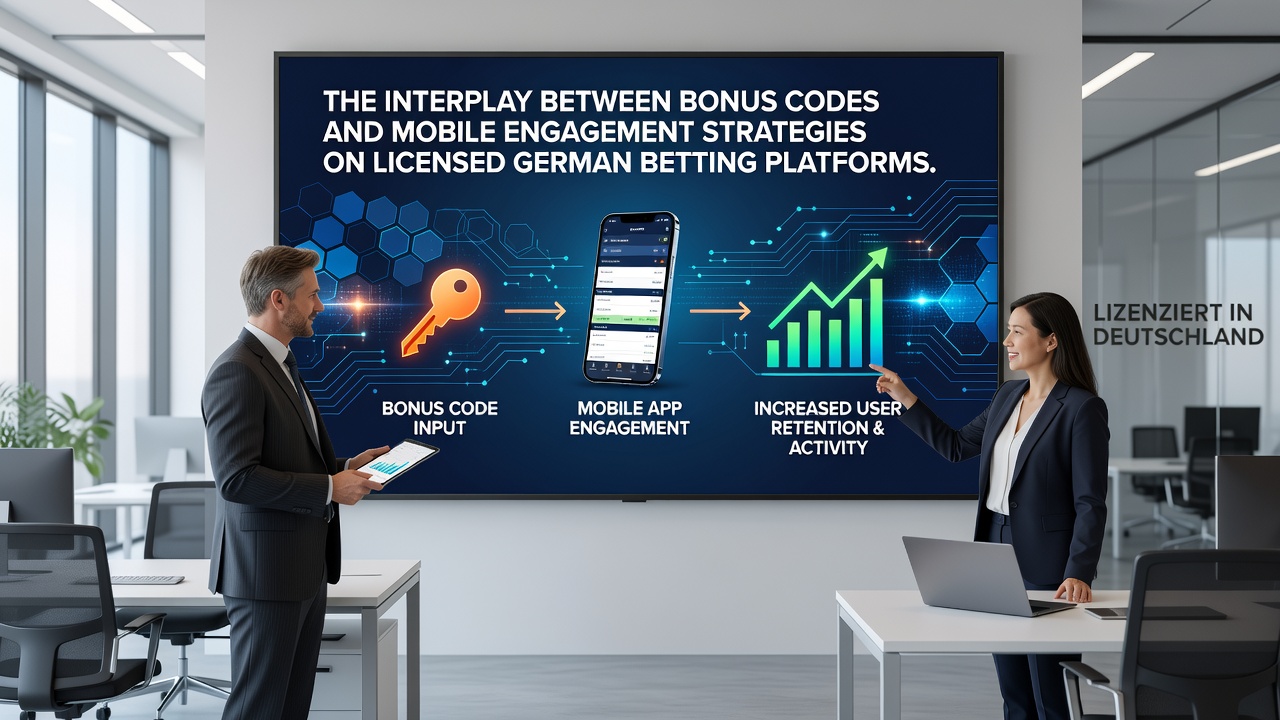 Mobile App-Oberfläche mit integrierten Bonus-Code-Funktionen und Engagement-Elementen